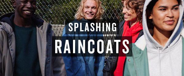 Splashing raincoats