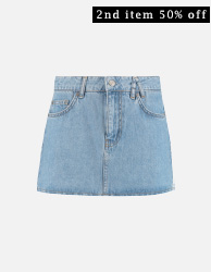 Denim mini skirt