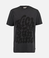 T-shirt print Regular fit Black