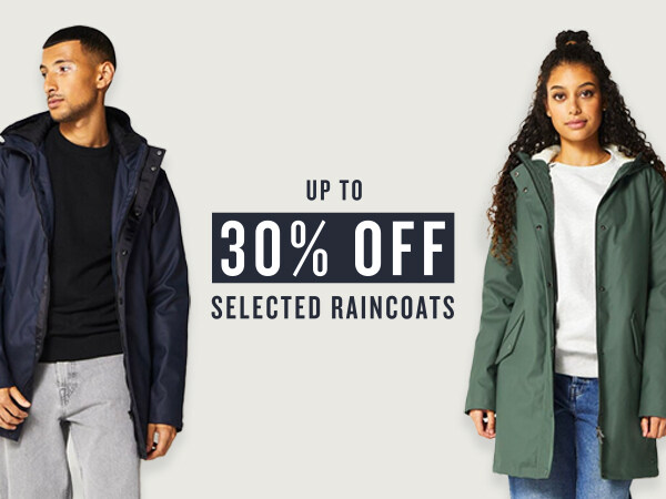 Shop padded raincoats up to 30% off