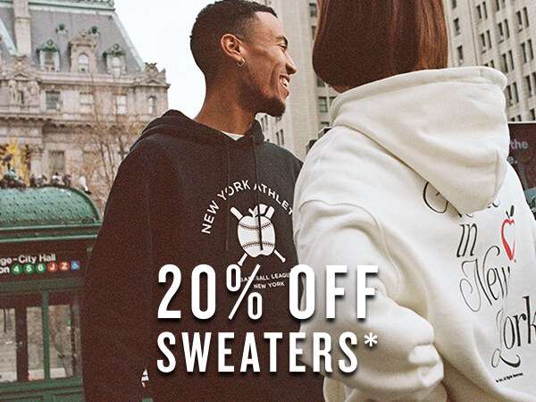 Shop sweaters 20% off