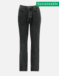 Mom jeans High waist Washed black