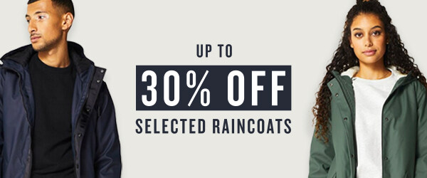 Shop raincoats up to 30% off