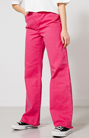 Jeans wide leg Candy pink