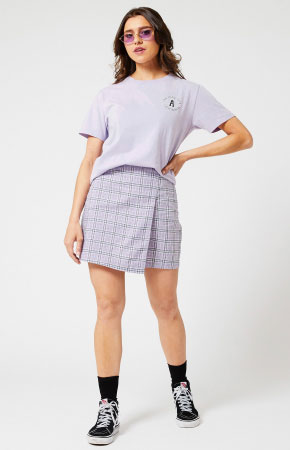 Skirt Check Lilac