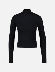 Longsleeve high neck Black