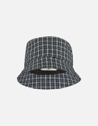 Bucket hat check print