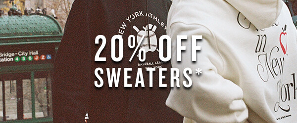Shop sweaters 20% off