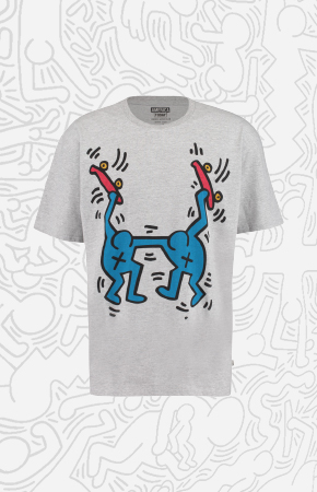 Keith Haring Tee Mid grey melange