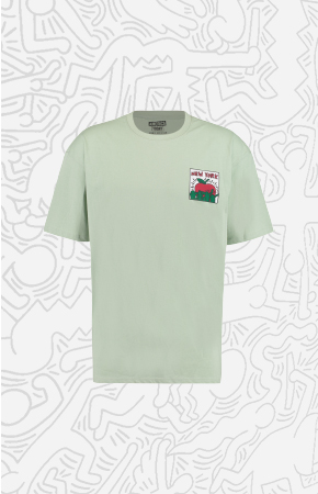 Keith Haring Tee Soft green