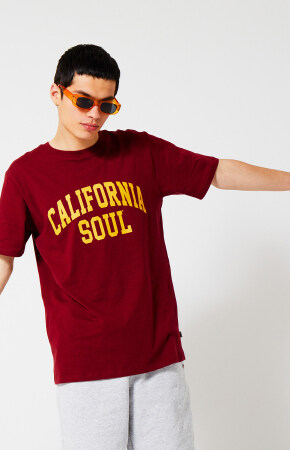 T-shirt California Soul Bordeaux