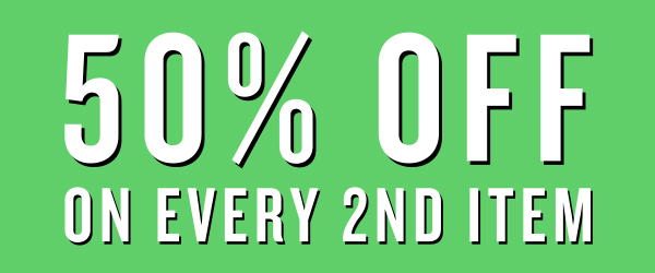 50% off every second item