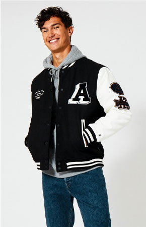 Varsity jacket Black