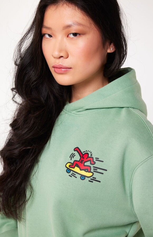 Keith Haring hoodie Light green