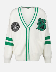 Cardigan White/green