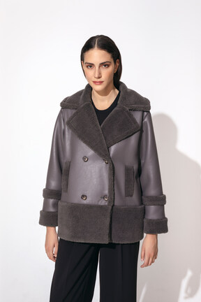 By malina piper shearling jacket Clearance
