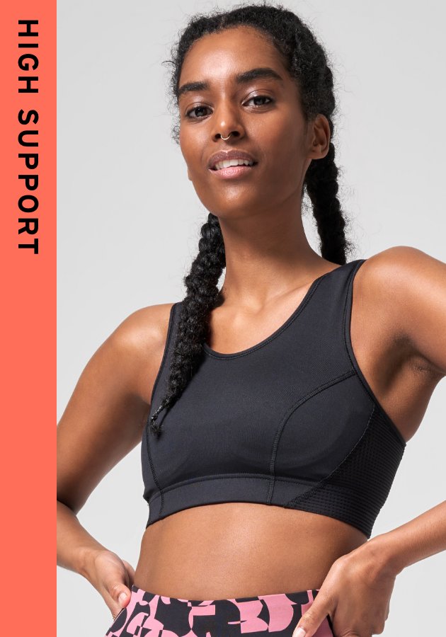 Casall ICONIC LONGLINE - Medium support sports bra - black