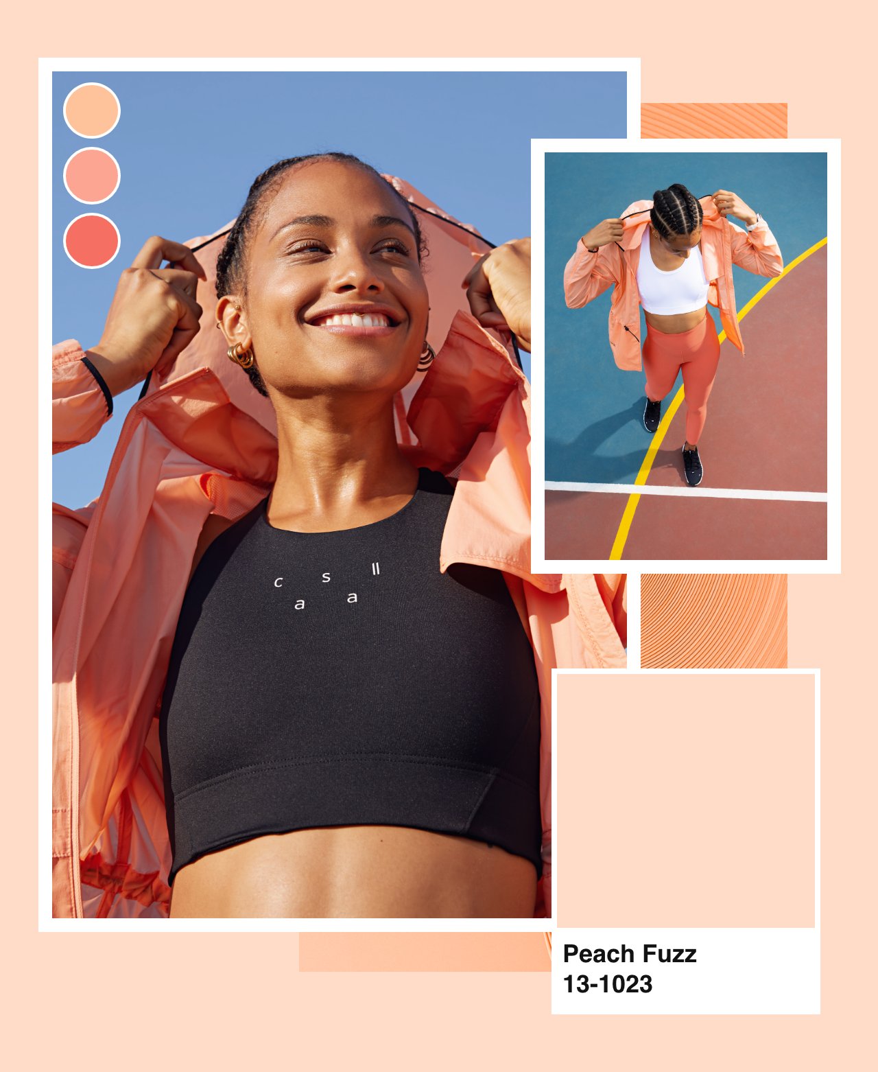 Peach Fuzz Sports Bra