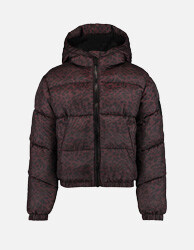 Winter jacket print Brown/black
