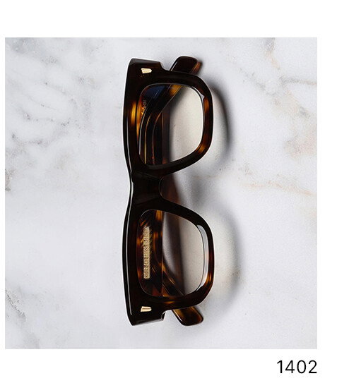 1402 Square Opticals in Brown Havana