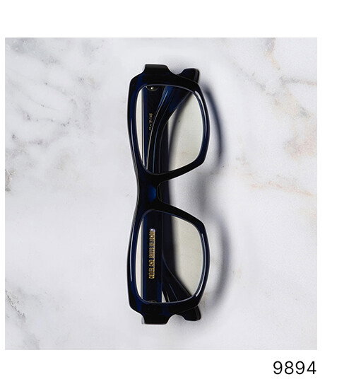9894 Rectangle Opticals in Classic Navy Blue