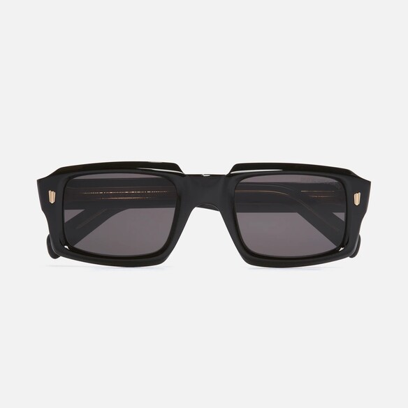 Frontal image of the 9495 Rectangle Sunglasses in black