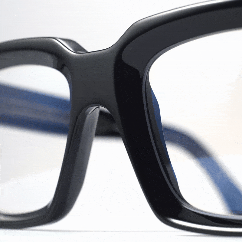 Moving image of the 1386 Optica frame in Black.