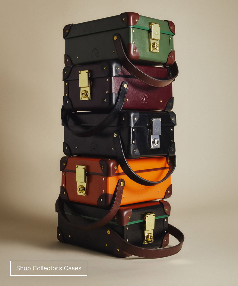For those who have everything, the Globe-Trotter Collector's case holds up to five frames.