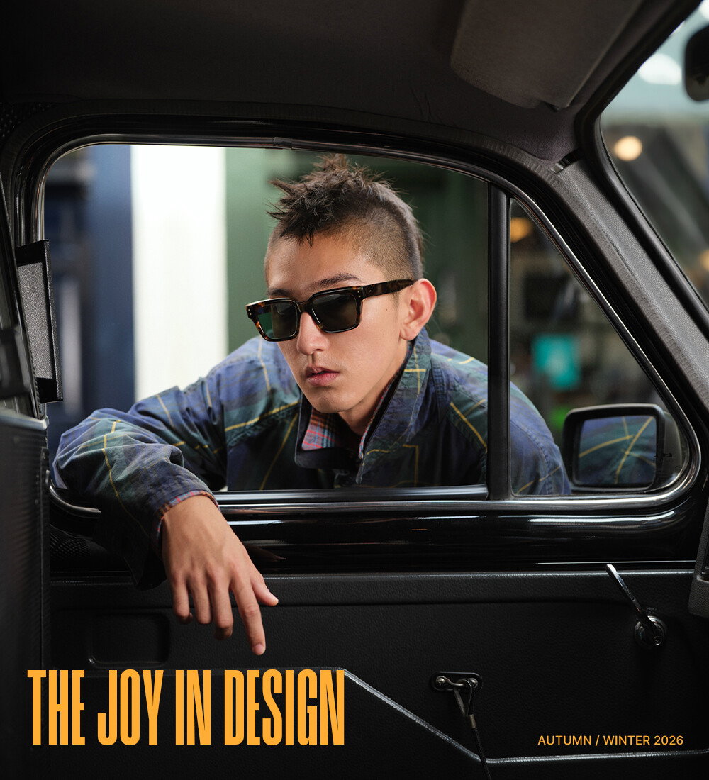 Crafted from Havana Acetate, the new 1434 Square Sunglass features bold tinted lenses.