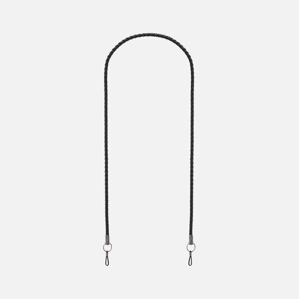 Leather Glasses Cord in Graphite Black.