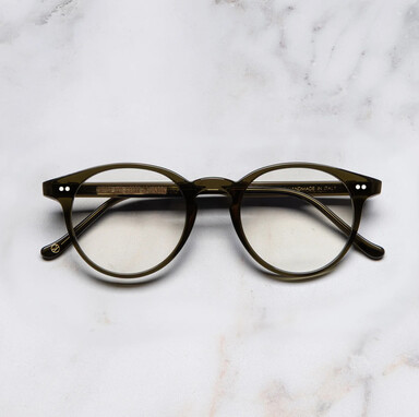 0710 Kingsman Round Opticals in Olive.