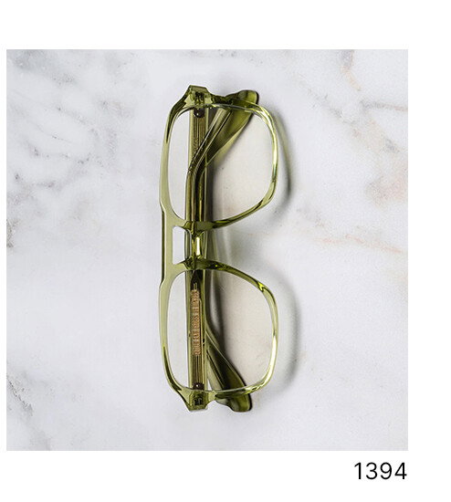 1394 Aviator Opticals (Small) in Crystal Green