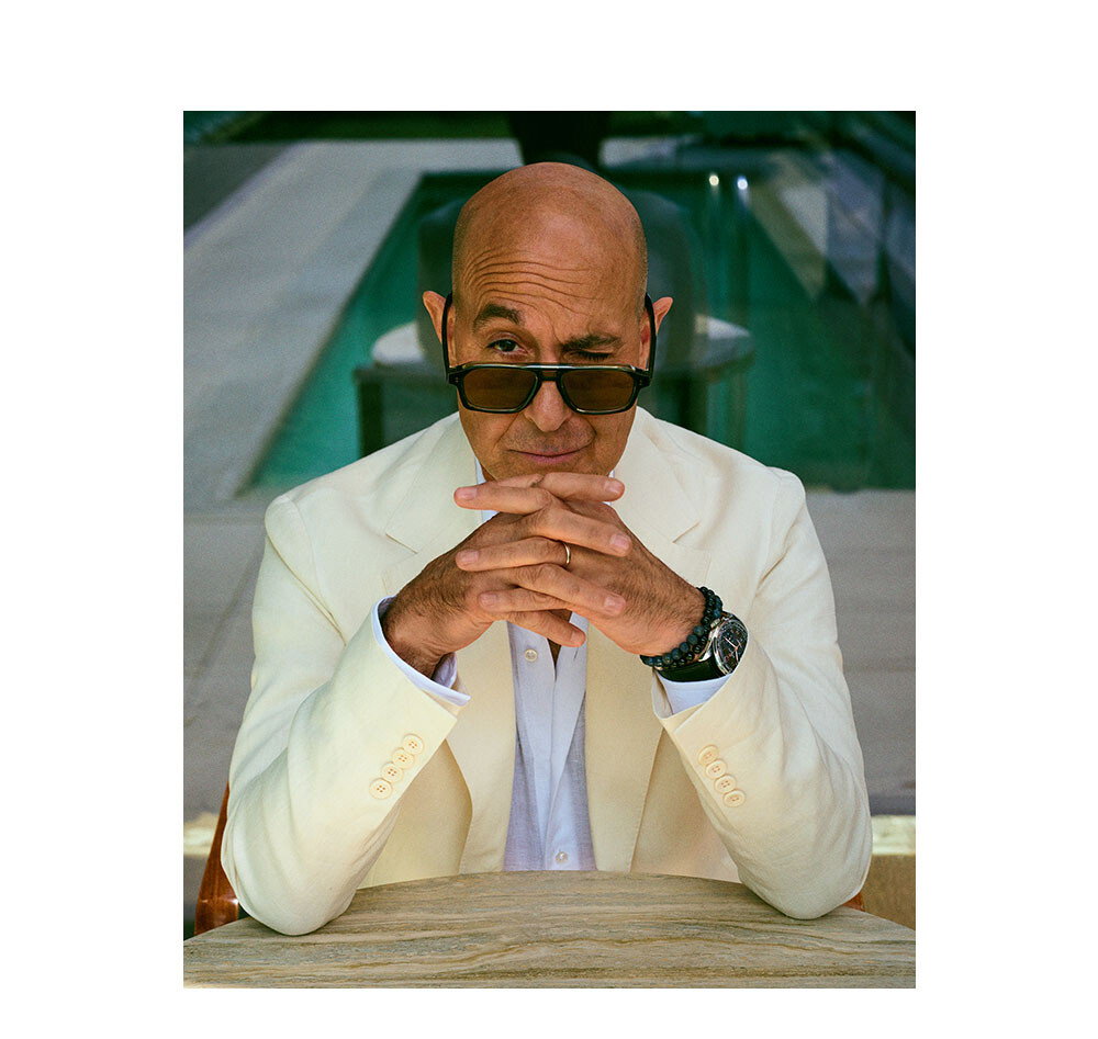 Actor Stanley Tucci wearing GR15 in Multi Olive.
