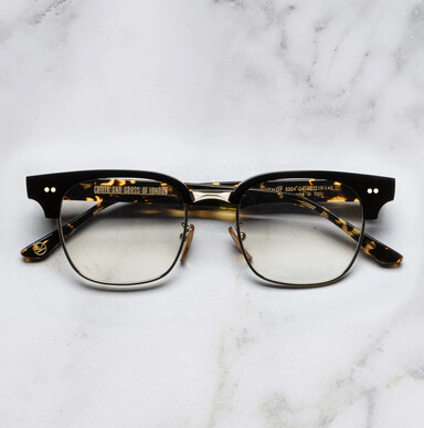 0004 Kingsman Round Opticals in Black/Havana.