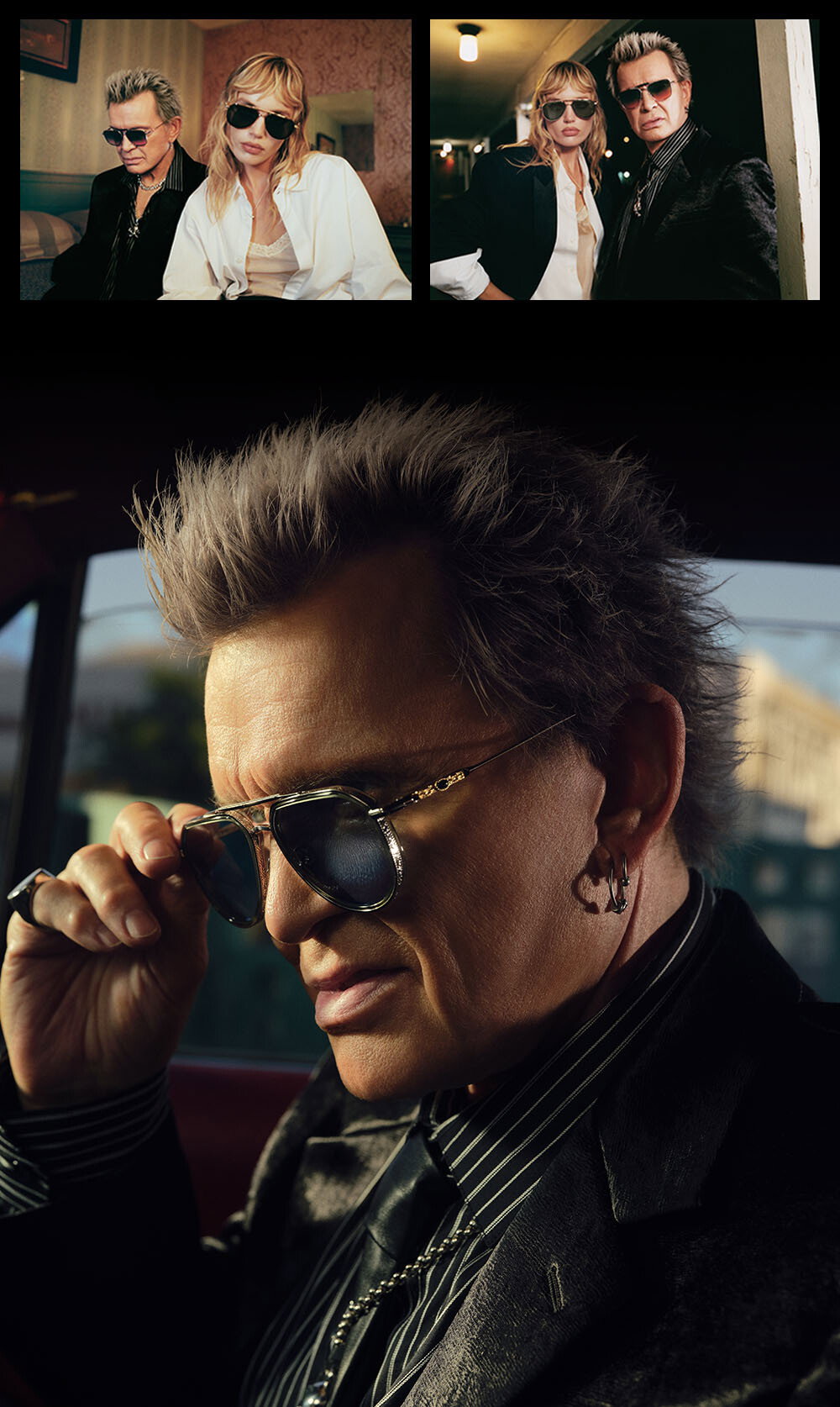 Image of Billy Idol wearing Cutler and Gross X The Great Frog.
