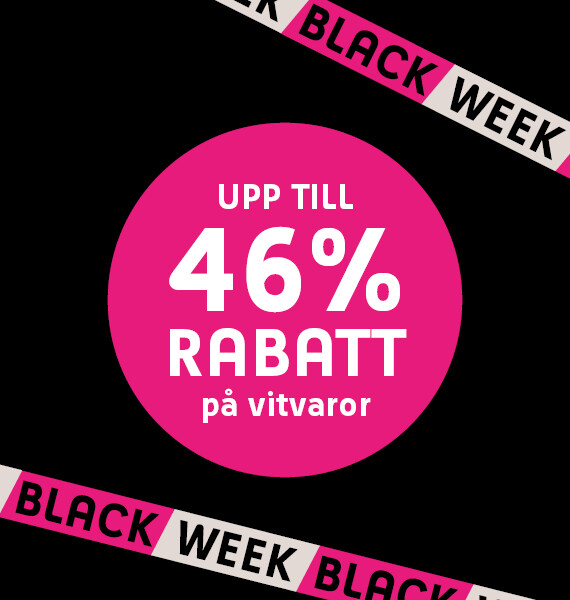 Black Week: Upp till 46% rabatt på vitvaror!