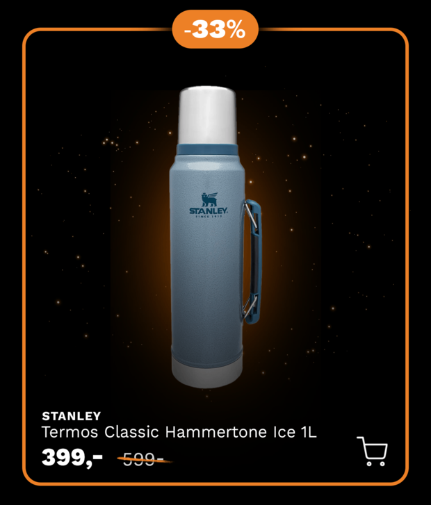 Stanley Termos Classic Vacuum Bottle Hammertone Ice 1L
