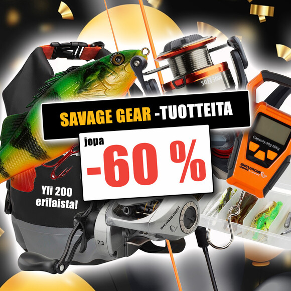 Savage Gear -tuotteita jopa -60 %