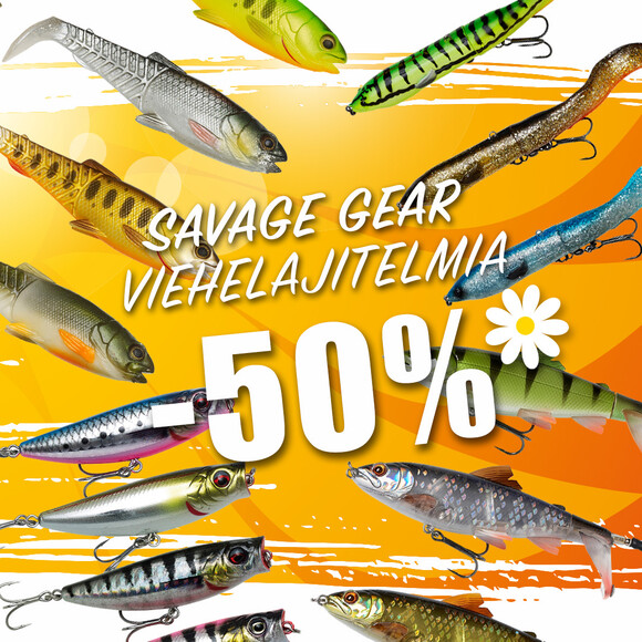 Savage Gear viehelajitelmia -50 %!