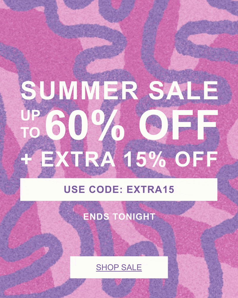 EXTRA 15% OFF SUMMER SALE WITH CODE EXTRA15
