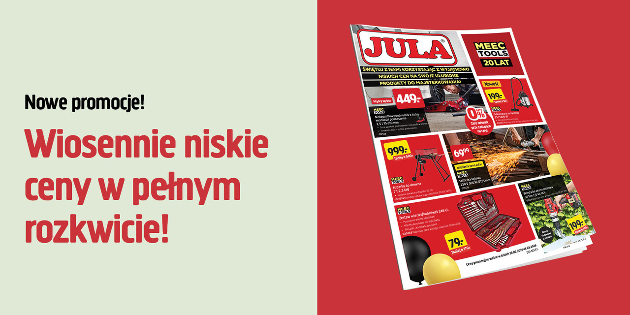 Aktualna gazetka i hasło kampanii.