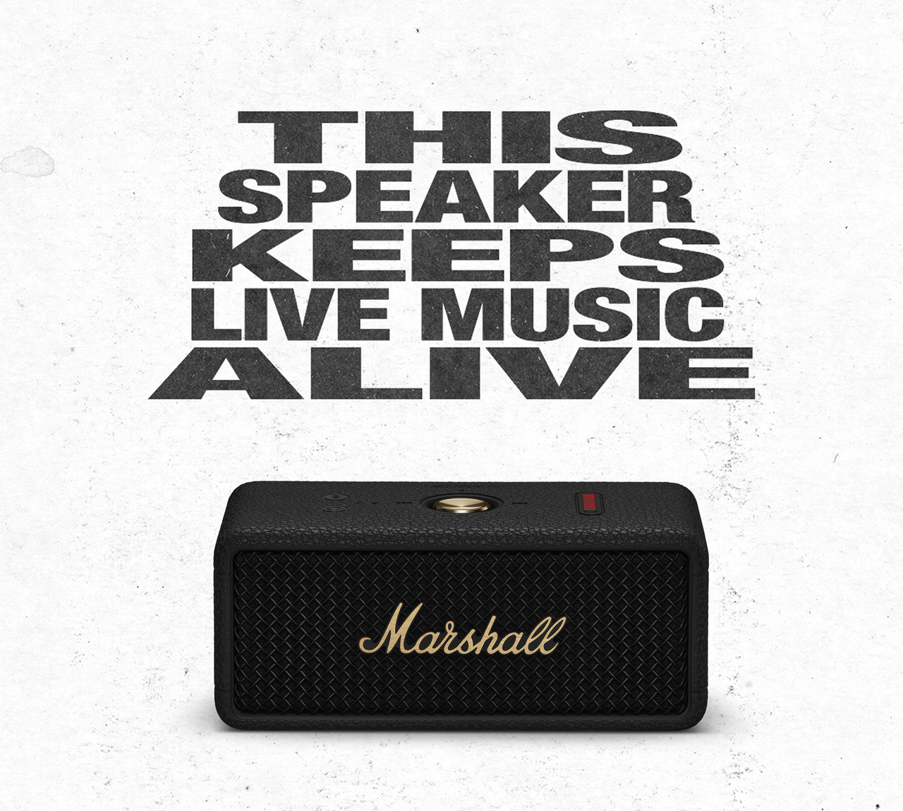 THIS SPEAKER KEEPS LIVE MUSIC ALIVE