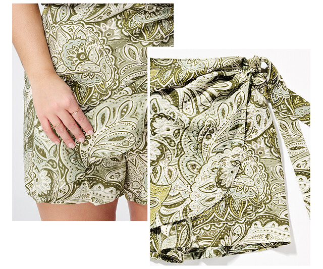 Skort met overslaglook