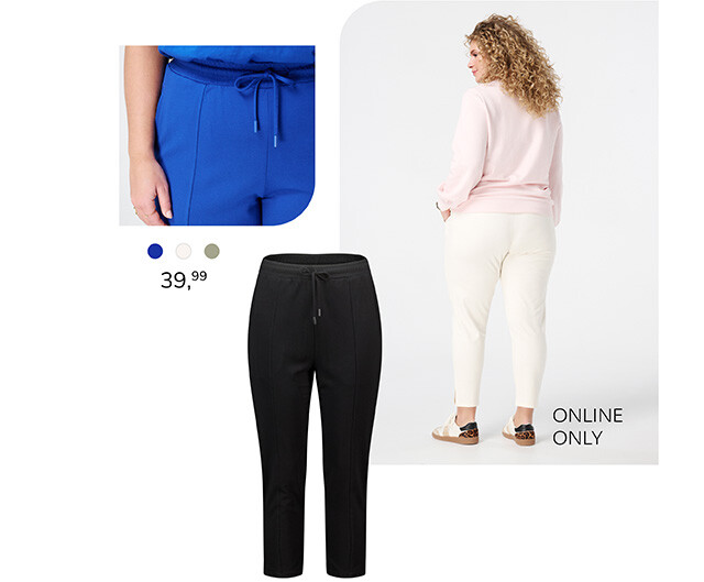 Broek met elastische taille