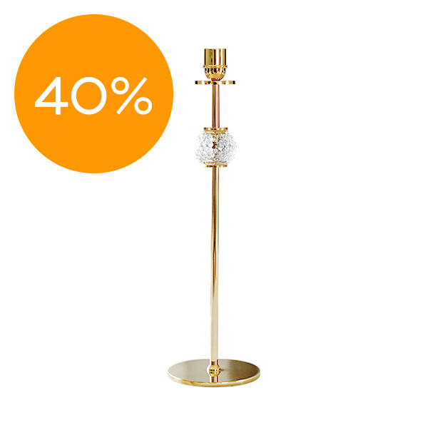 Alba candle sticks 30 cm Solid brass and glass