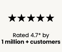 rated 4.7* by 1 million + customers