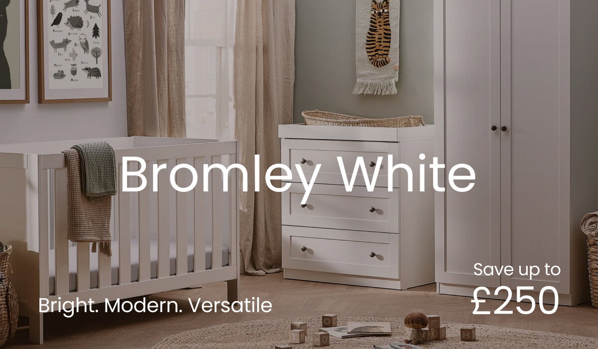 Bromley White nursery furniture set/collection