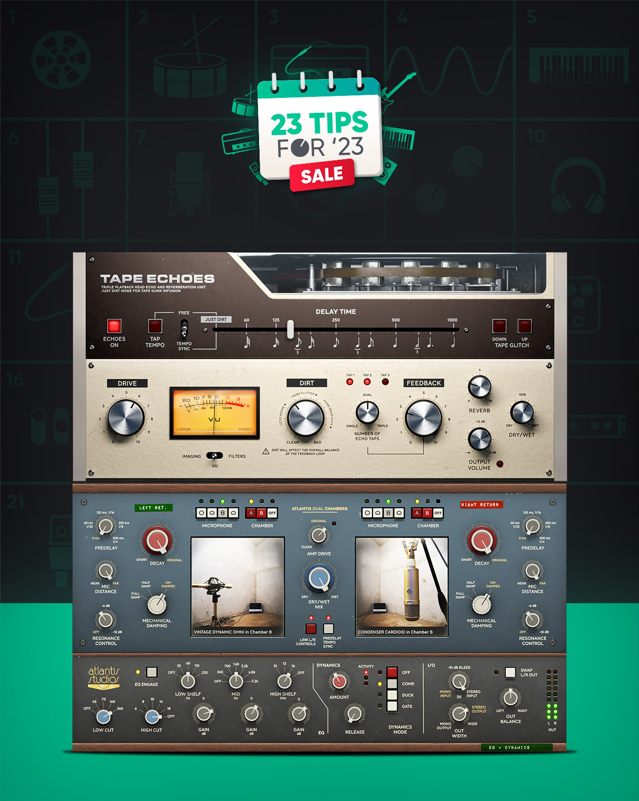 Atlantis Dual Chambers & Tape Echoes starting from 49 Softube