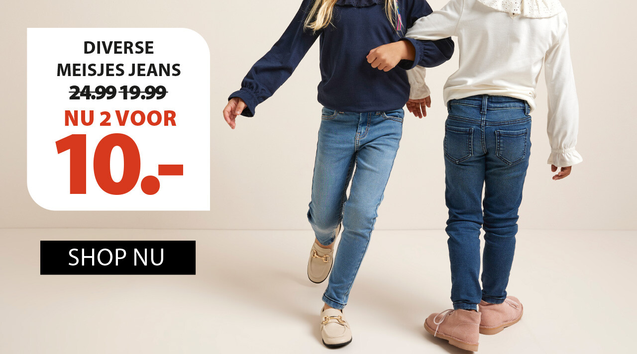 meisjes jeans 2 voor 10