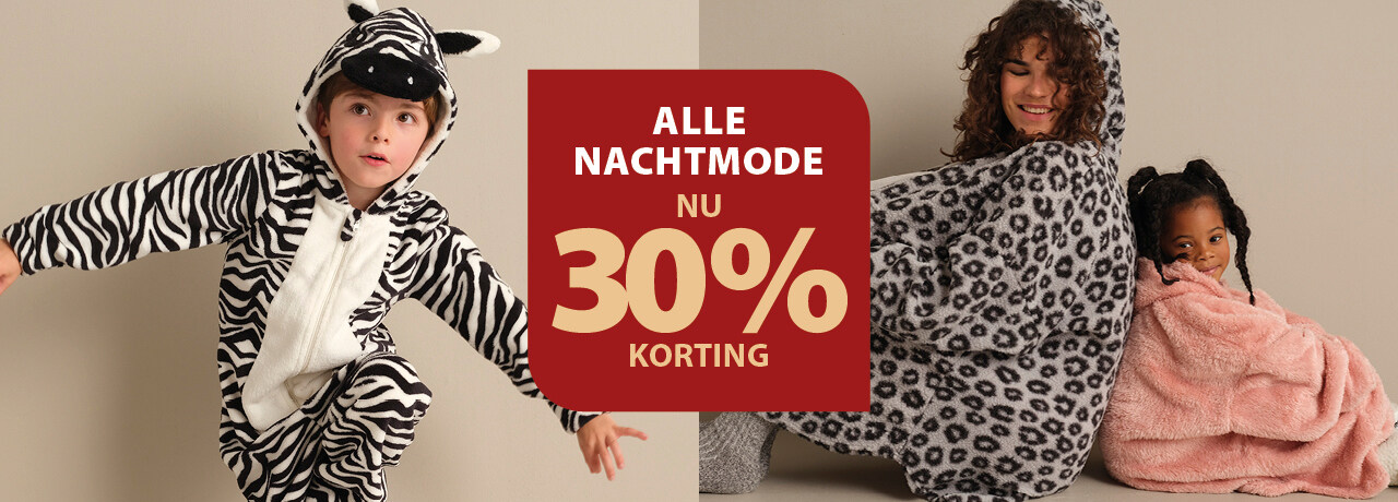 alle nachtmode nu 30% korting